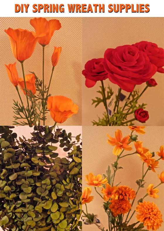 DIY Spring Wreath Supplies