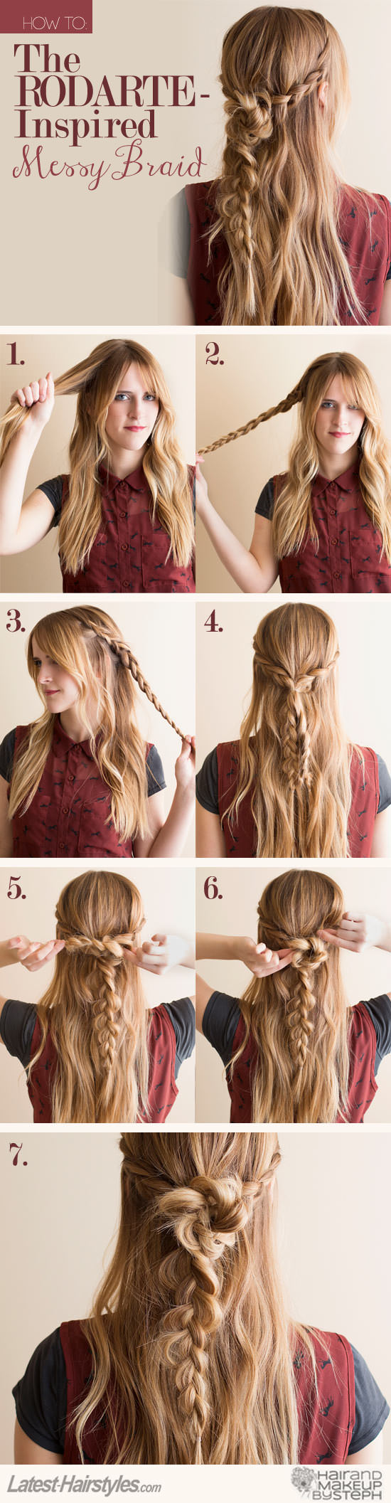 Rodarte-Inspired Messy Braid Hair Tutorial