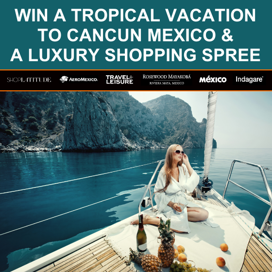 Tropical Vacation to Cancun Mexico and Shopping Spree