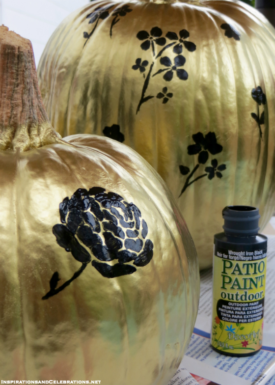 DIY Halloween Decor Tutorial - How To Create Glamorous Pumpkins