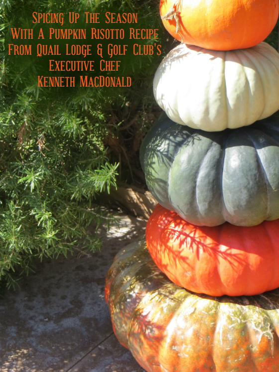 Pumpkin Risotto Recipe from Quail Lodge & Golf Club