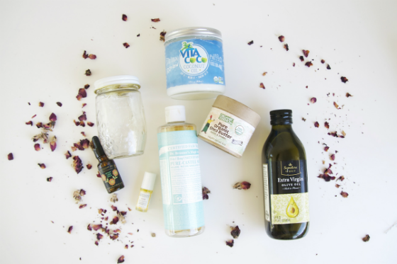 DIY Coconut Rose Oil Hair Conditioner Tutorial