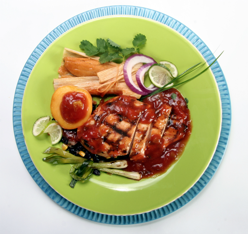 Labor Day Party Ideas - Grilled Peach Salsa Chicken Recipe