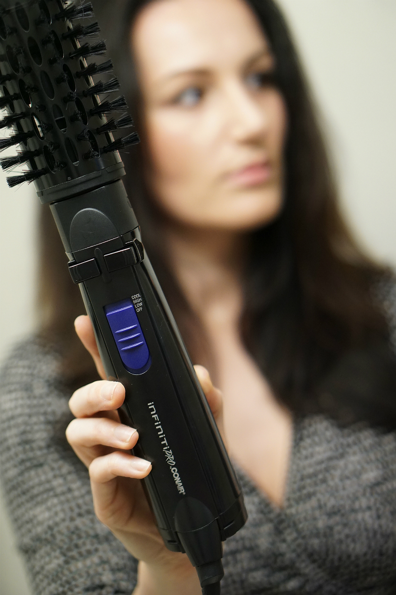 Festive Holiday Hairstyle Tutorial with Infiniti PRO by Conair Spin Air Brush