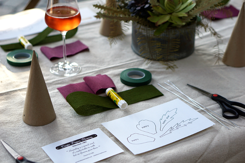 Folktale Artisan Workshop - Tutorial on DIY Crepe Paper Flowers