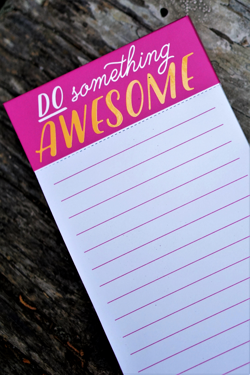 The Bold and Beautiful Giveaway - Do Something Awesome Notepad