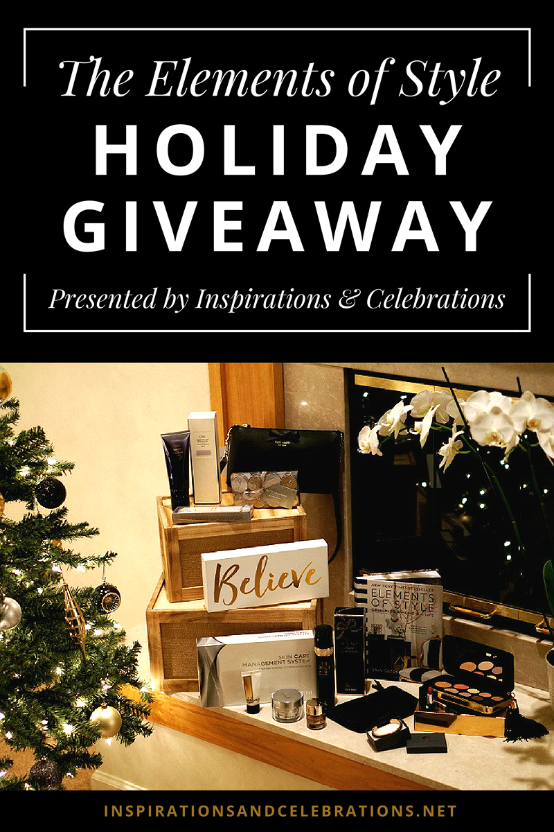 The Elements of Style Holiday Giveaway by Inspirations and Celebrations
