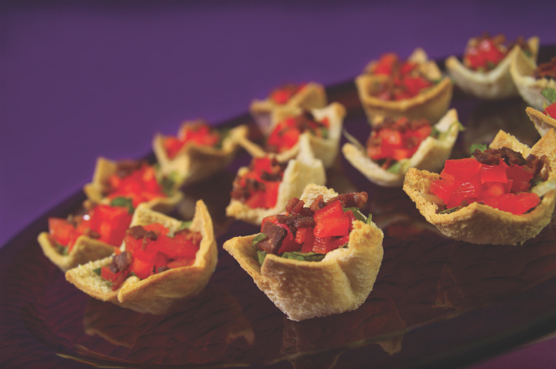 Game Day Party Recipes - Classic BLT Cups