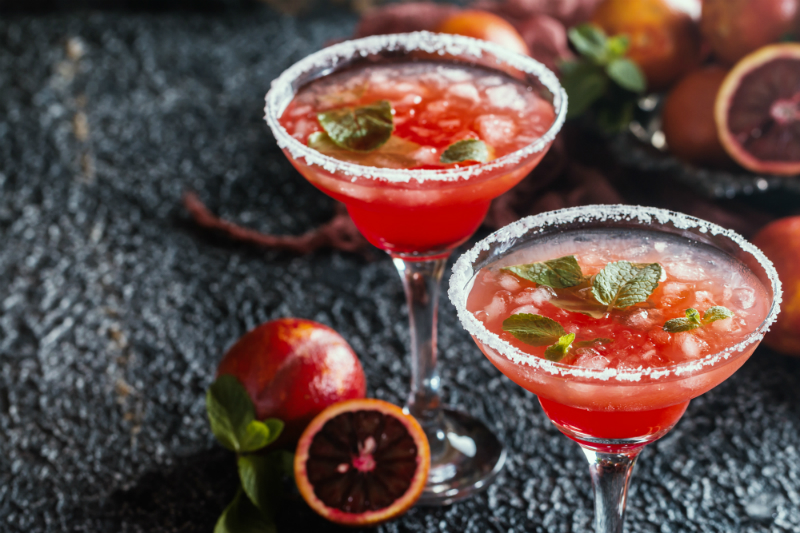 3 Festive Cocktail Recipes to Make Your Cinco de Mayo Party a Fun Fiesta - Blood Orange Margarita