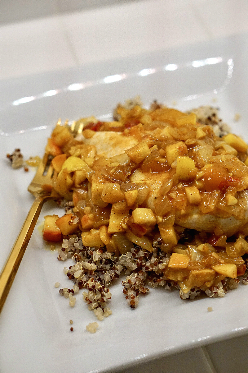 Apple Curry Chicken with Quinoa