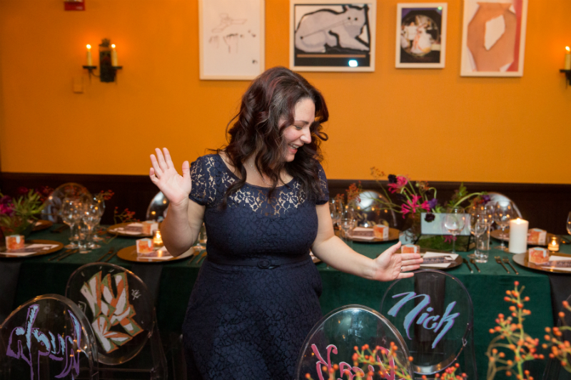 Entertaining Guide: Graffiti Glam Theme Holiday Dinner Party