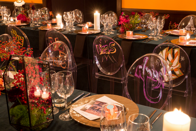Entertaining Guide: Graffiti Glam Theme Holiday Dinner Party