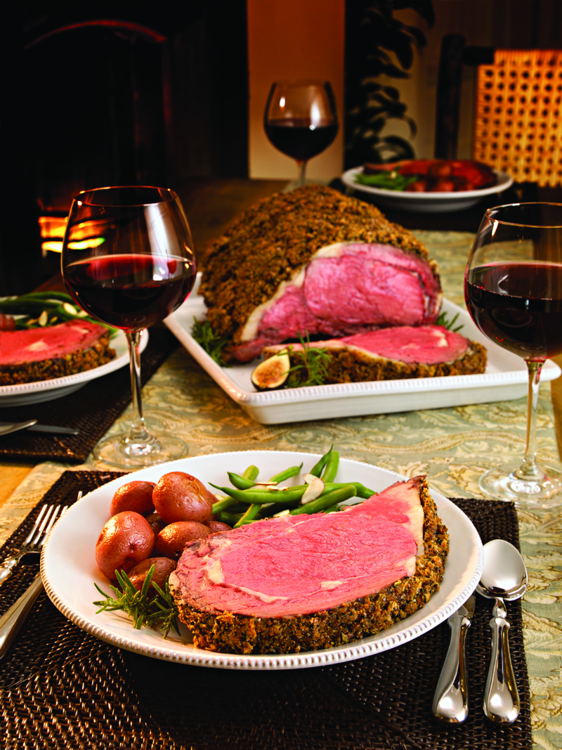 Gourmet Holiday Recipes from a Celebrity Chefs - Prime Rib and a Whole Grain Mustard and Horseradish Sauce