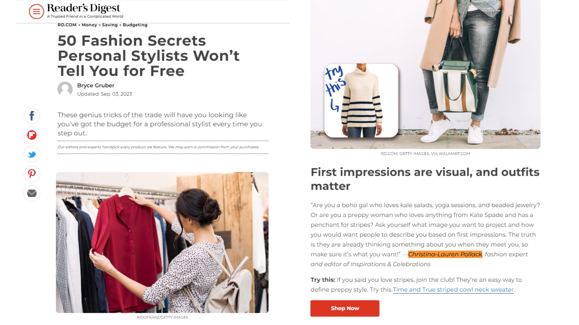 Press and Features for Christina-Lauren Pollack - Inspirations and Celebrations