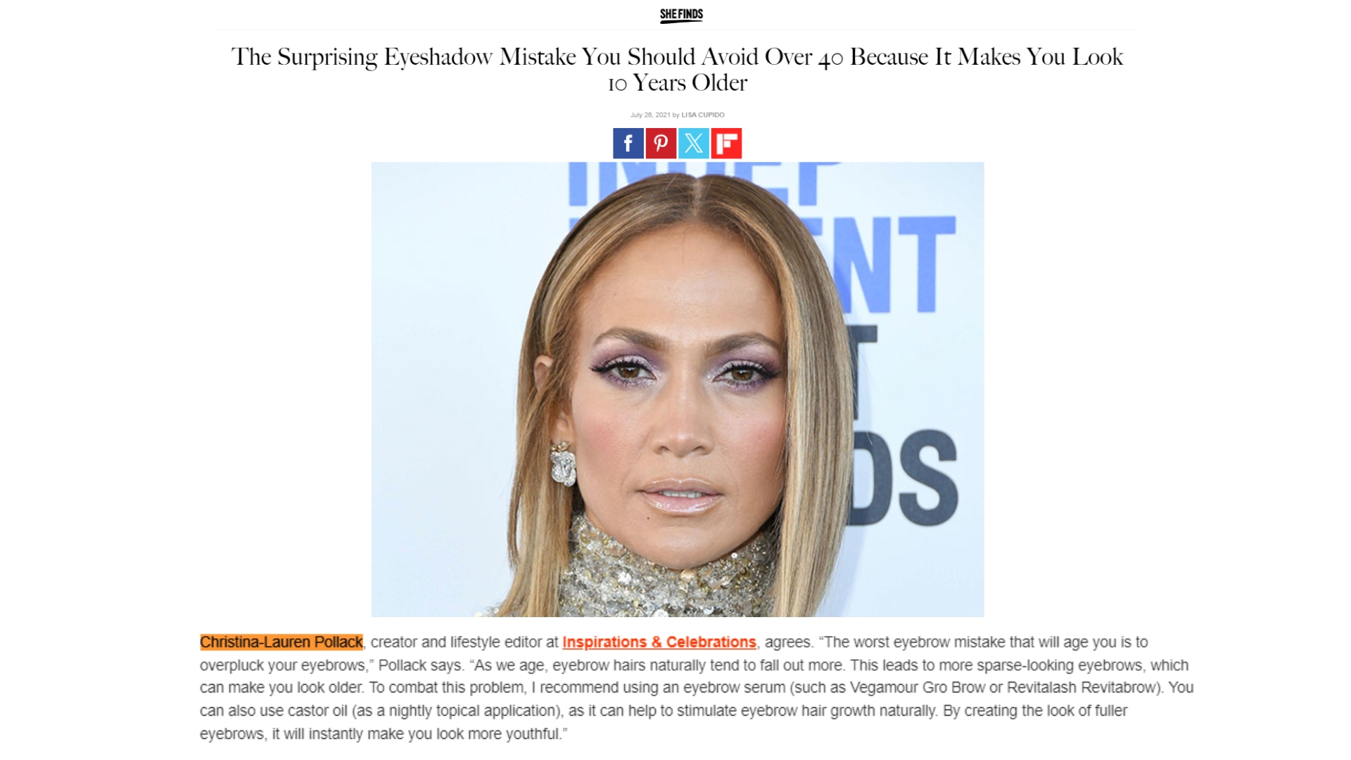 Press and Features for Christina-Lauren Pollack - Inspirations and Celebrations