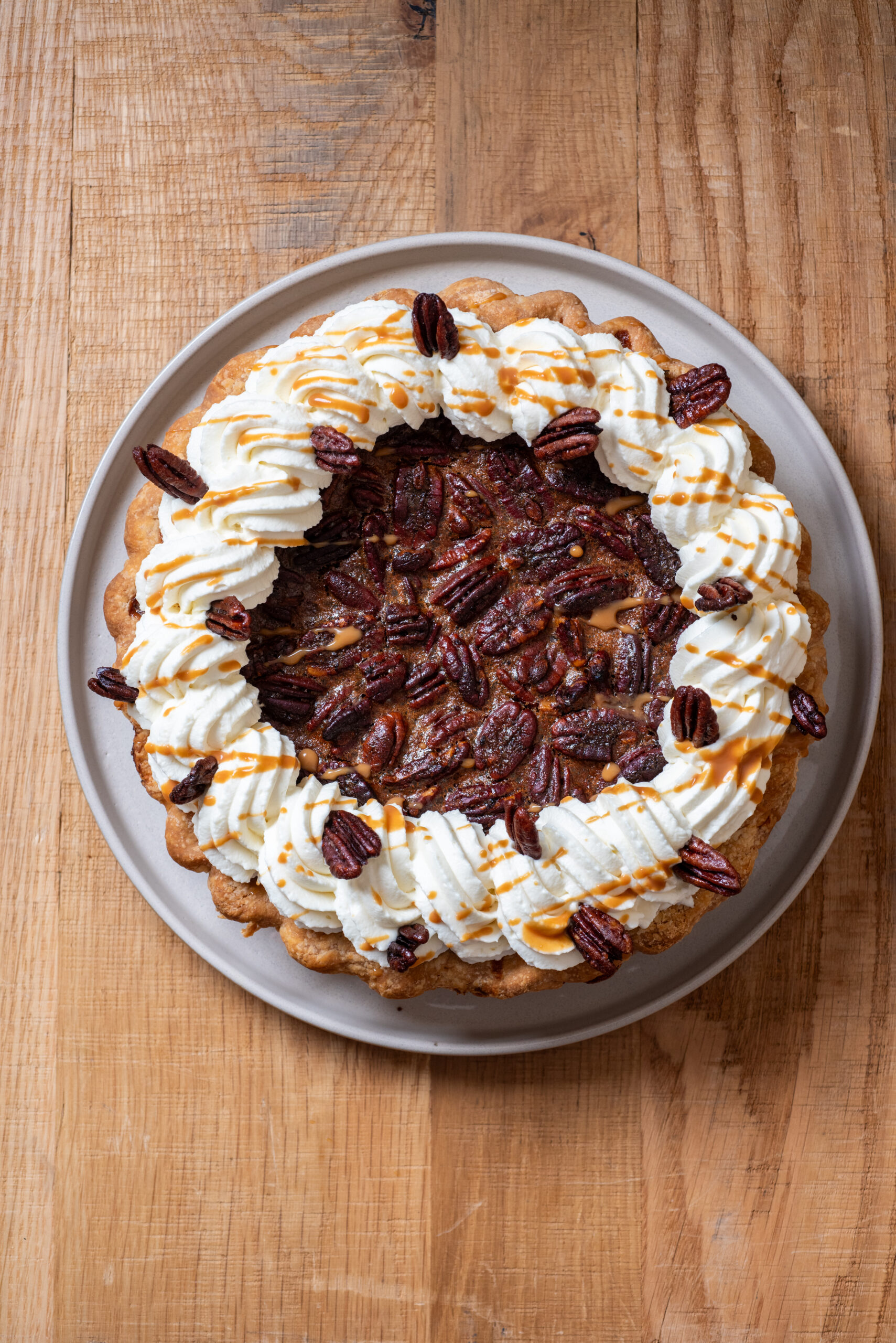 Gourmet Thanksgiving Recipes from Celebrity Chefs, Restaurateurs, and Culinary Experts - Butterscotch Pecan Pie by Chef Aaron Cuschieri for The Dearborn