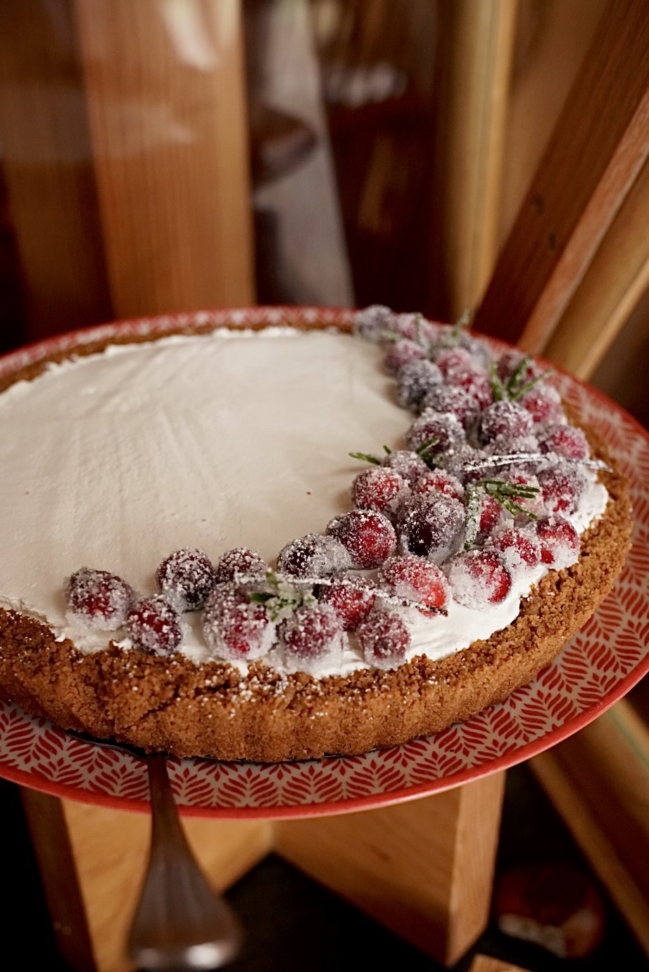 Lavish New Year's Eve Dinner Party Ideas That Will Impress Your Guests - Cranberry Pomegranate & White Chocolate Tart by Chef Laurent Toroundel