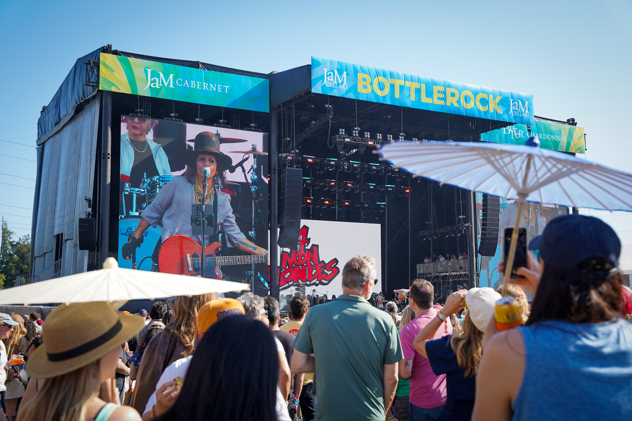 BottleRock Napa Valley Sizzles with Hot Performances by Justin Timberlake, Green Day, Benson Boone and More - Linda Perry and 4 Non-Blondes - Image credit Christina-Lauren Pollack
